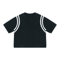 Color Block Waffle Boxy T-Shirt