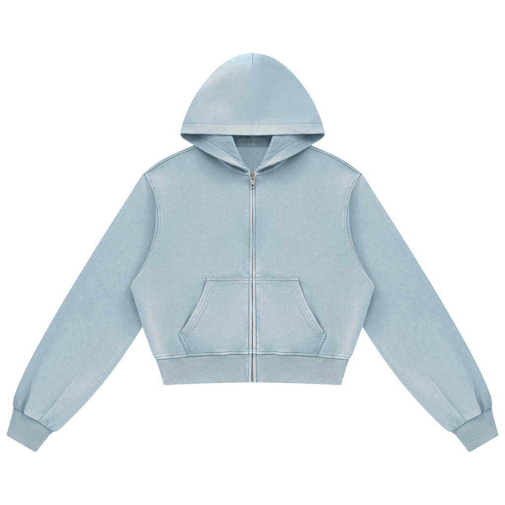 Women's Mineral Wash Full-Zip Hoodie
