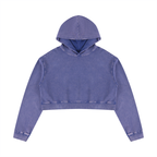400 GSM Mineral Washed Crop Hoodie