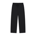 Solid Color Straight-Leg Sweatpants
