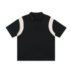 Men's Contrast Panel Cotton Polo Shirt