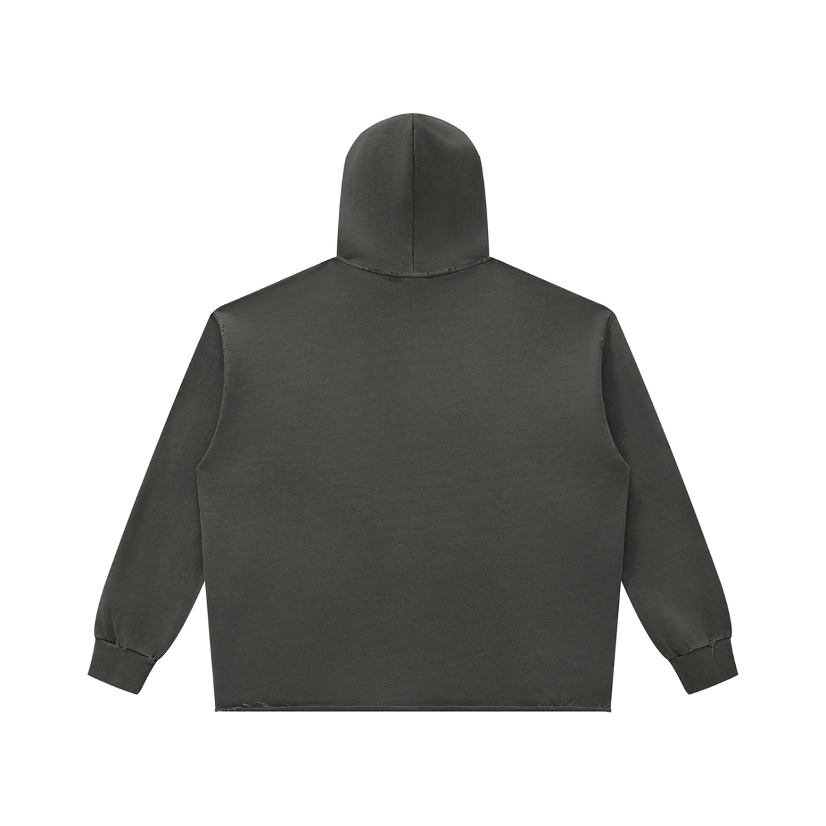 Vintage Wash Raw Edge Hoodie