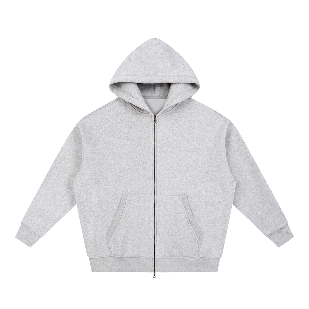 345 GSM Oversized Zipper Hoodie