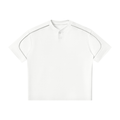 230 GSM Oversized Piping Henley T-Shirt (U)