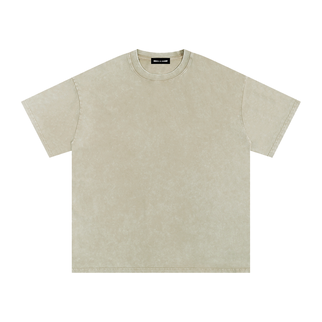 Snow Wash Oversized Cotton T-Shirt