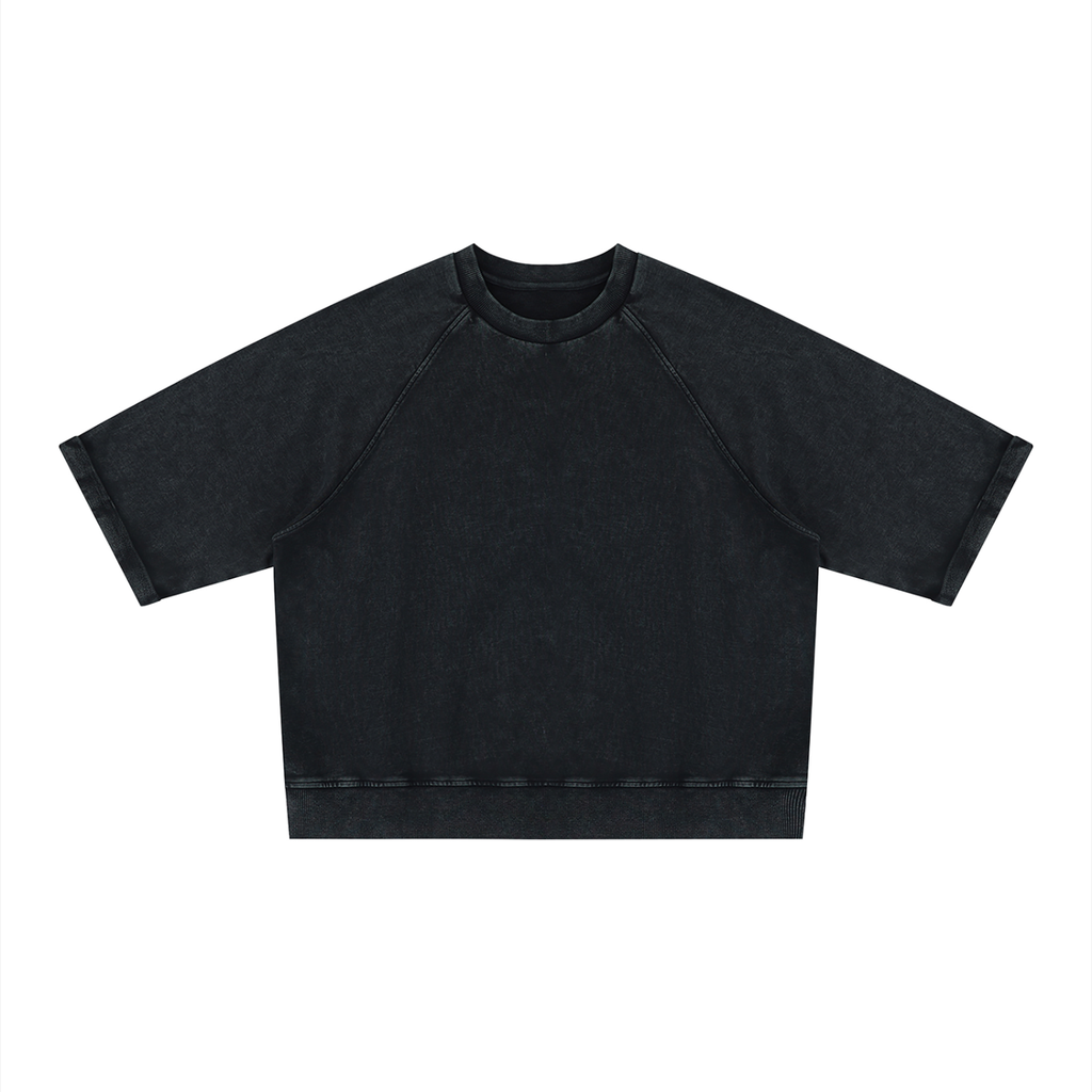 320 GSM Vintage Wash Boxy Short Sleeve Sweatshirt