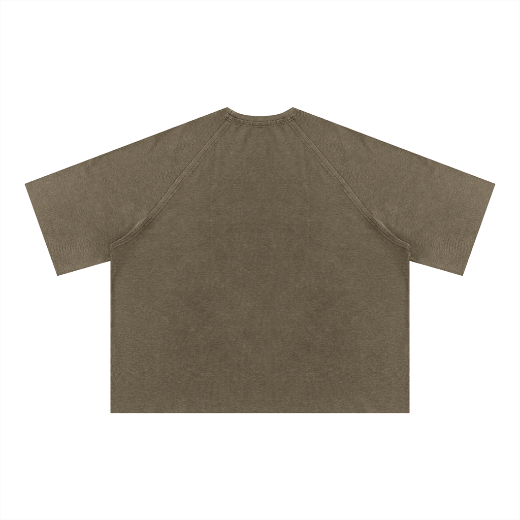 340 GSM Mineral Wash Boxy Waffle T-Shirt (U)
