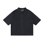 Vintage Wash Drop Shoulder Lyocell Shirt