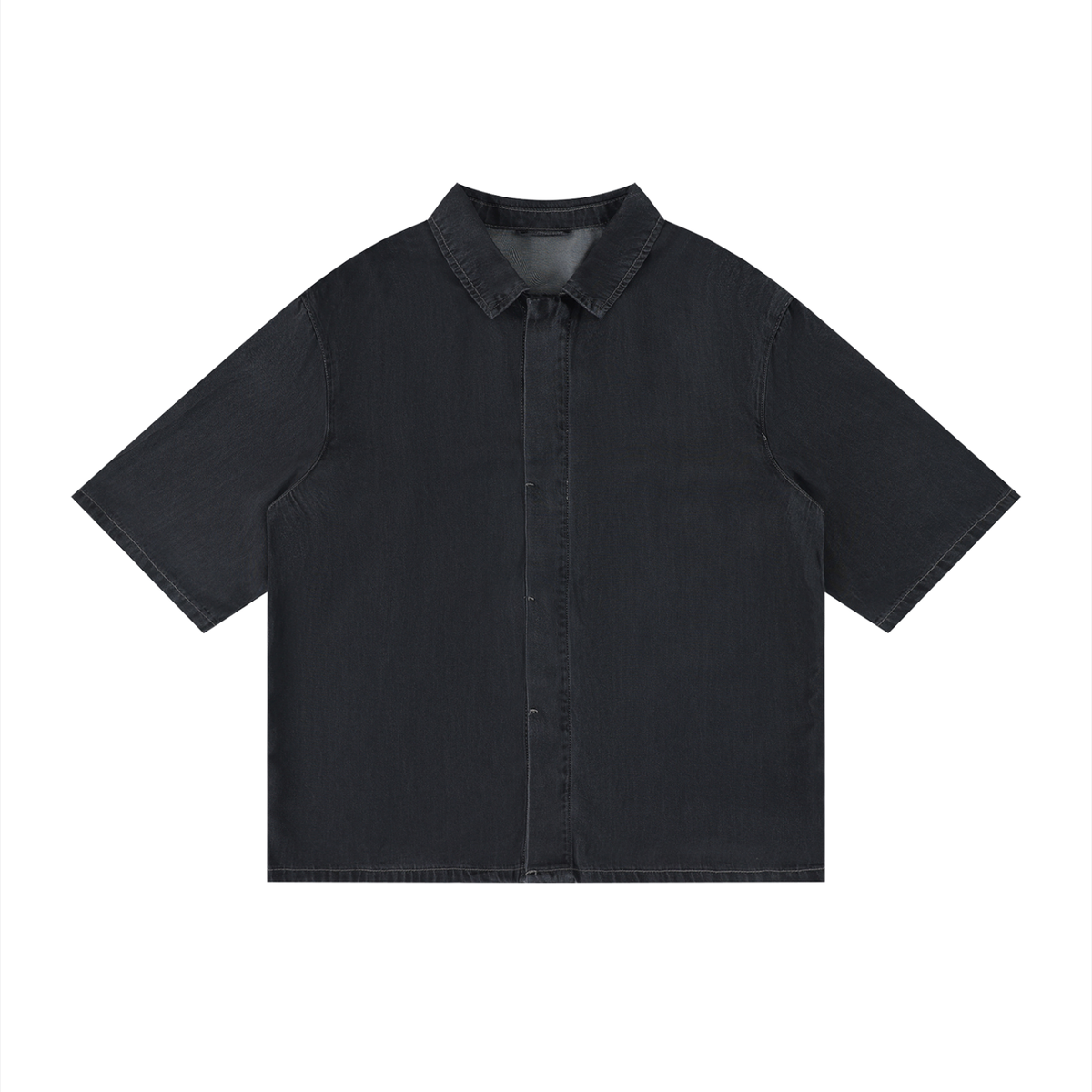 Vintage Wash Drop Shoulder Lyocell Shirt