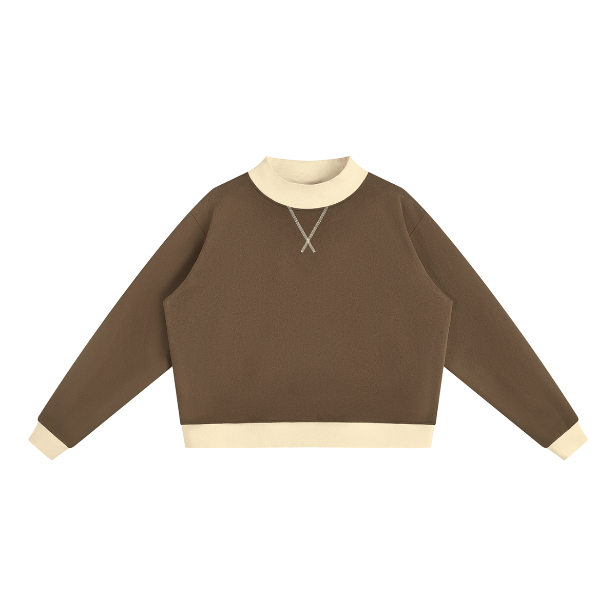 350 GSM Mock Neck Crewneck Sweatshirt (W)