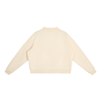 350 GSM Essential Fleece Mock-Neck Crew Sweatshirt (W)