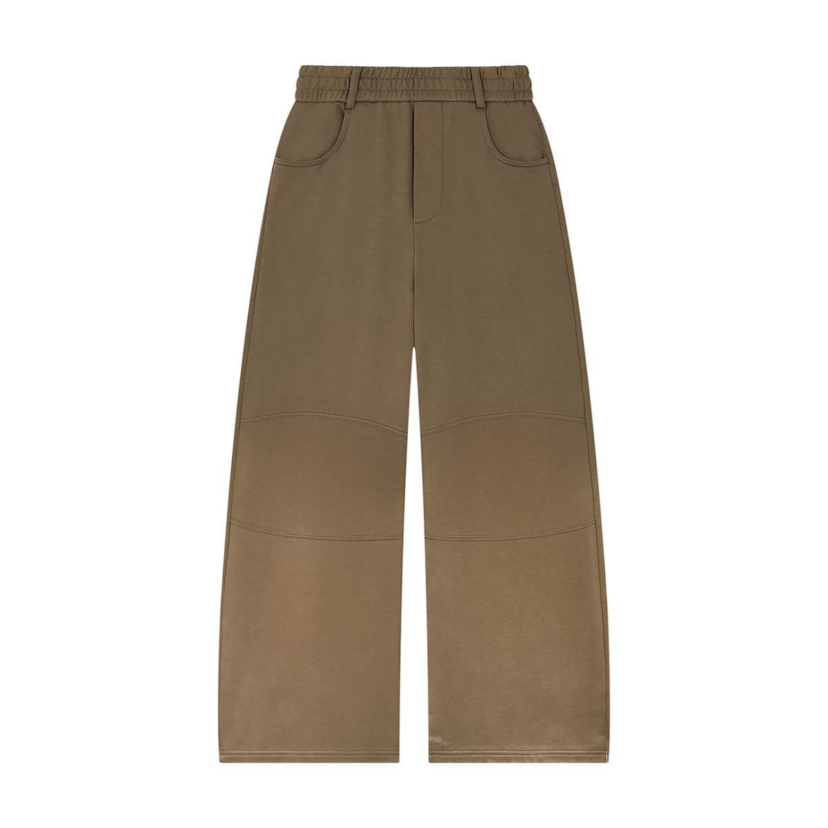 Sun Faded Paneled Barrel-Leg Sweatpants