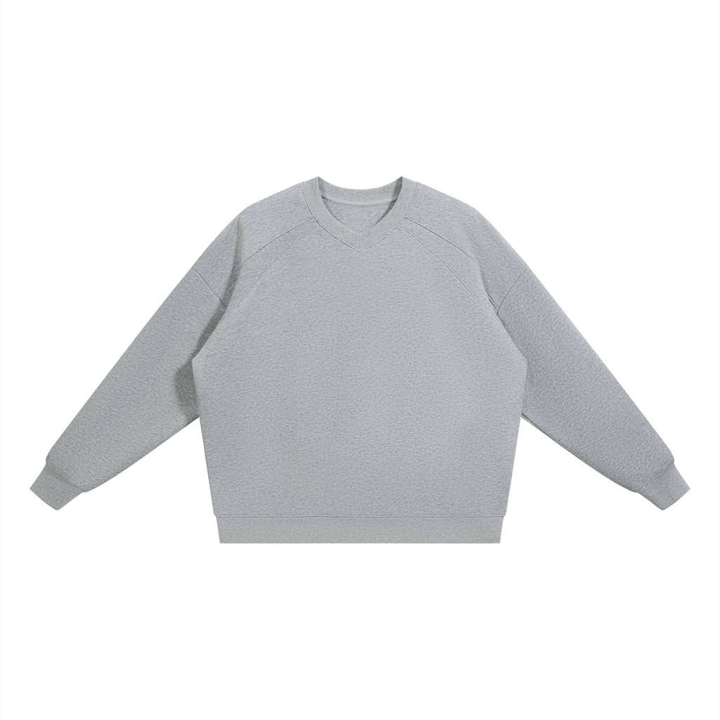350 GSM Oversized V-Neck Sweatshirt (U)