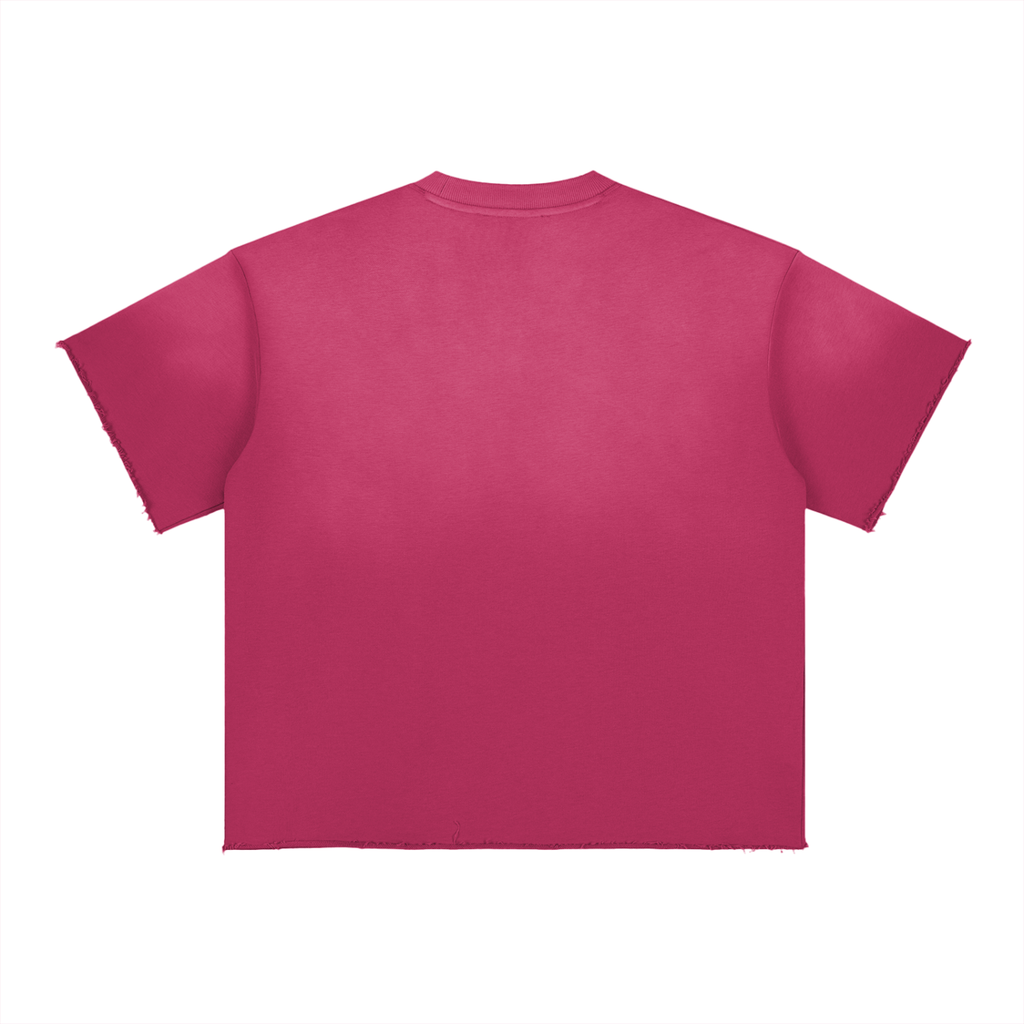 Sun Faded Raw Edge T-Shirt