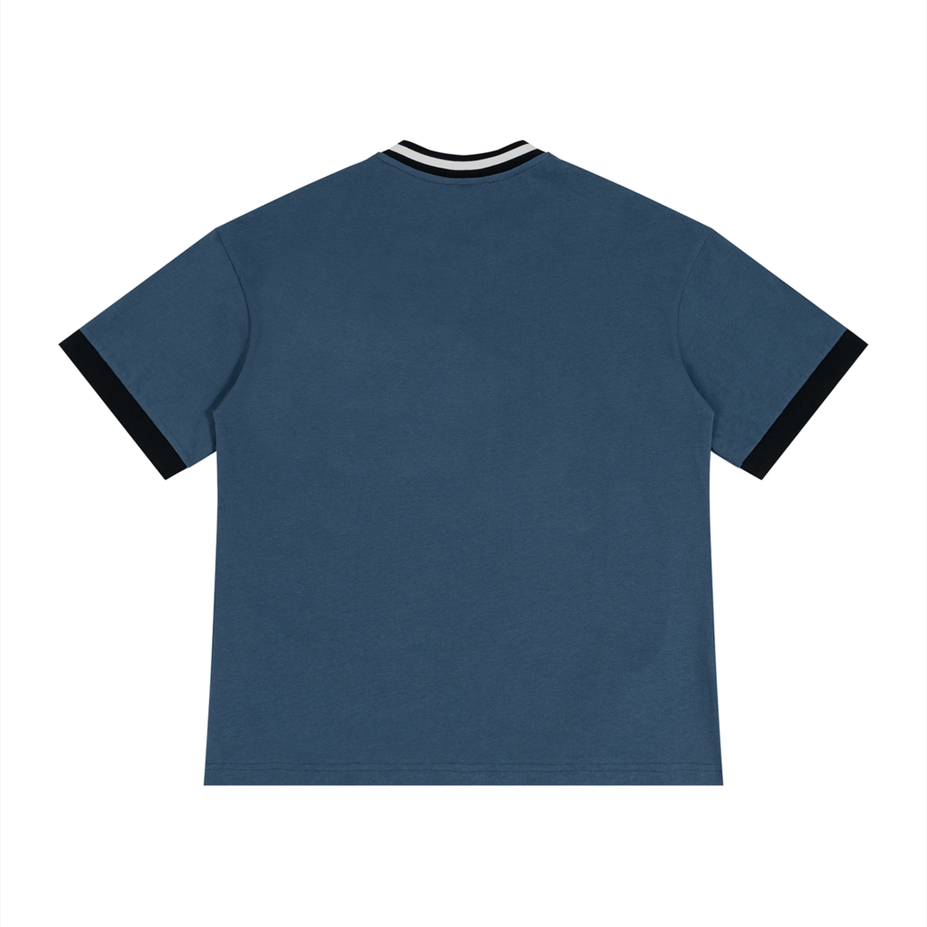 Unisex Color Block V-Neck T-Shirt