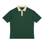 Color Block Quarter-Zip Polo Shirt