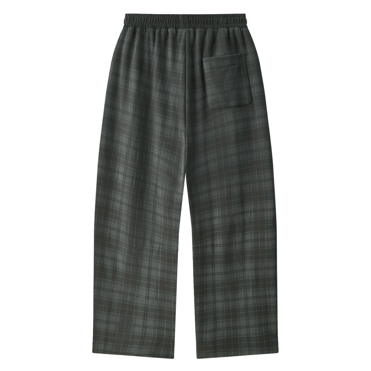 400 GSM Plaid Straight Leg Pants (U)