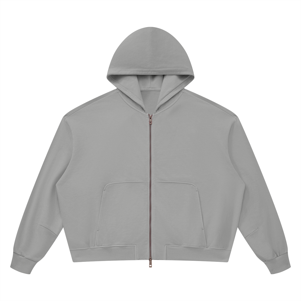 Vintage Wash Boxy Full-Zip Hoodie