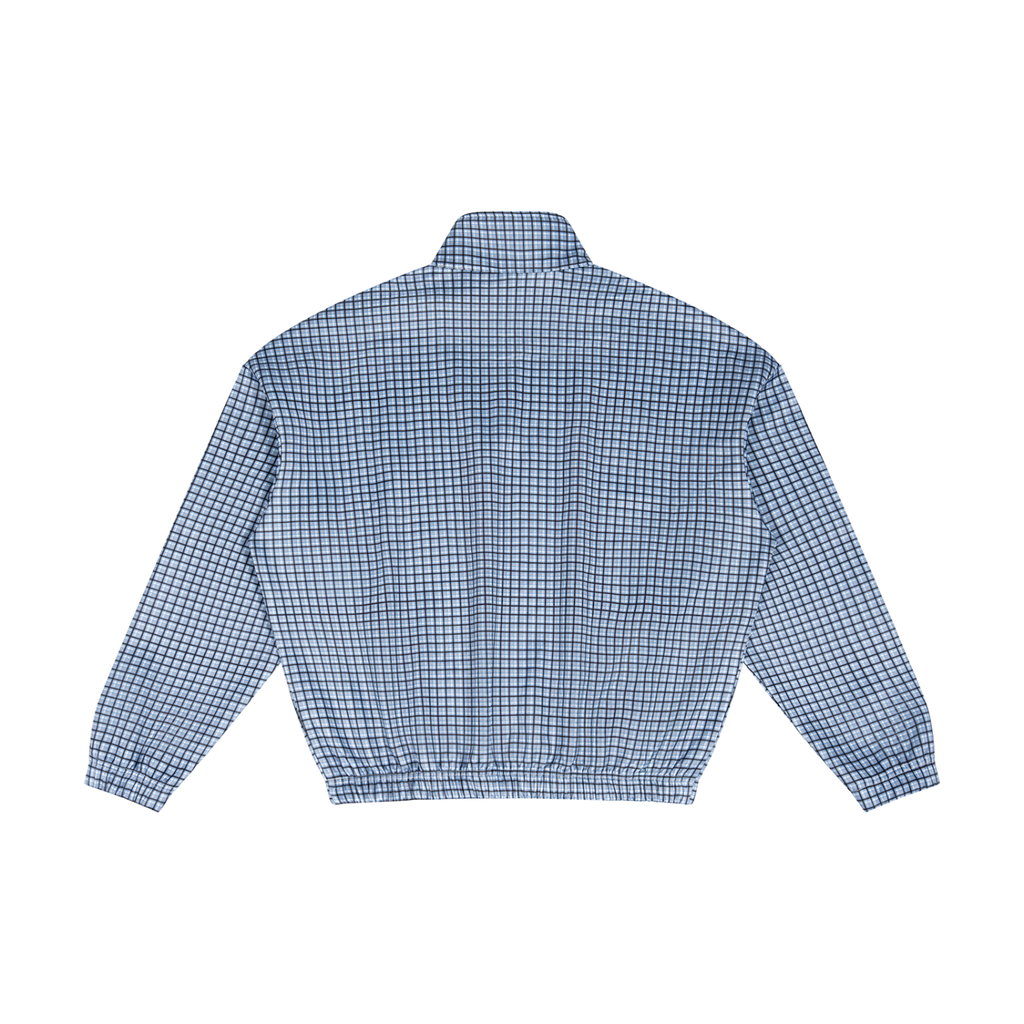 360 GSM Plaid Quarter-Zip Sweatshirt (U)