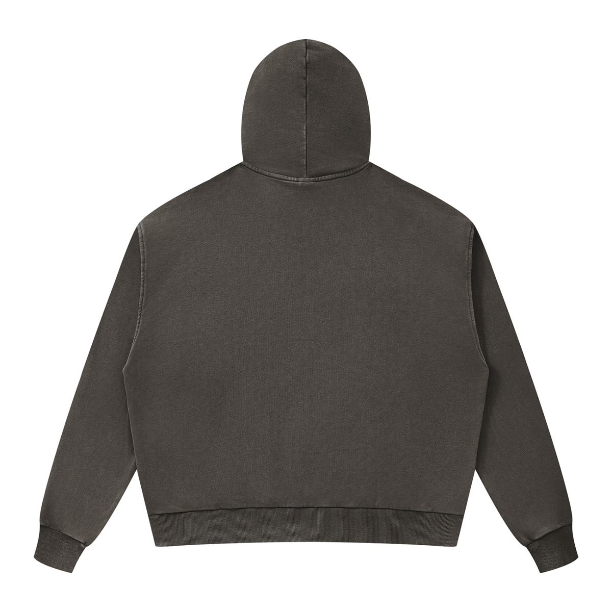 350 GSM Mineral Wash Boxy Full Zip Hoodie (U)