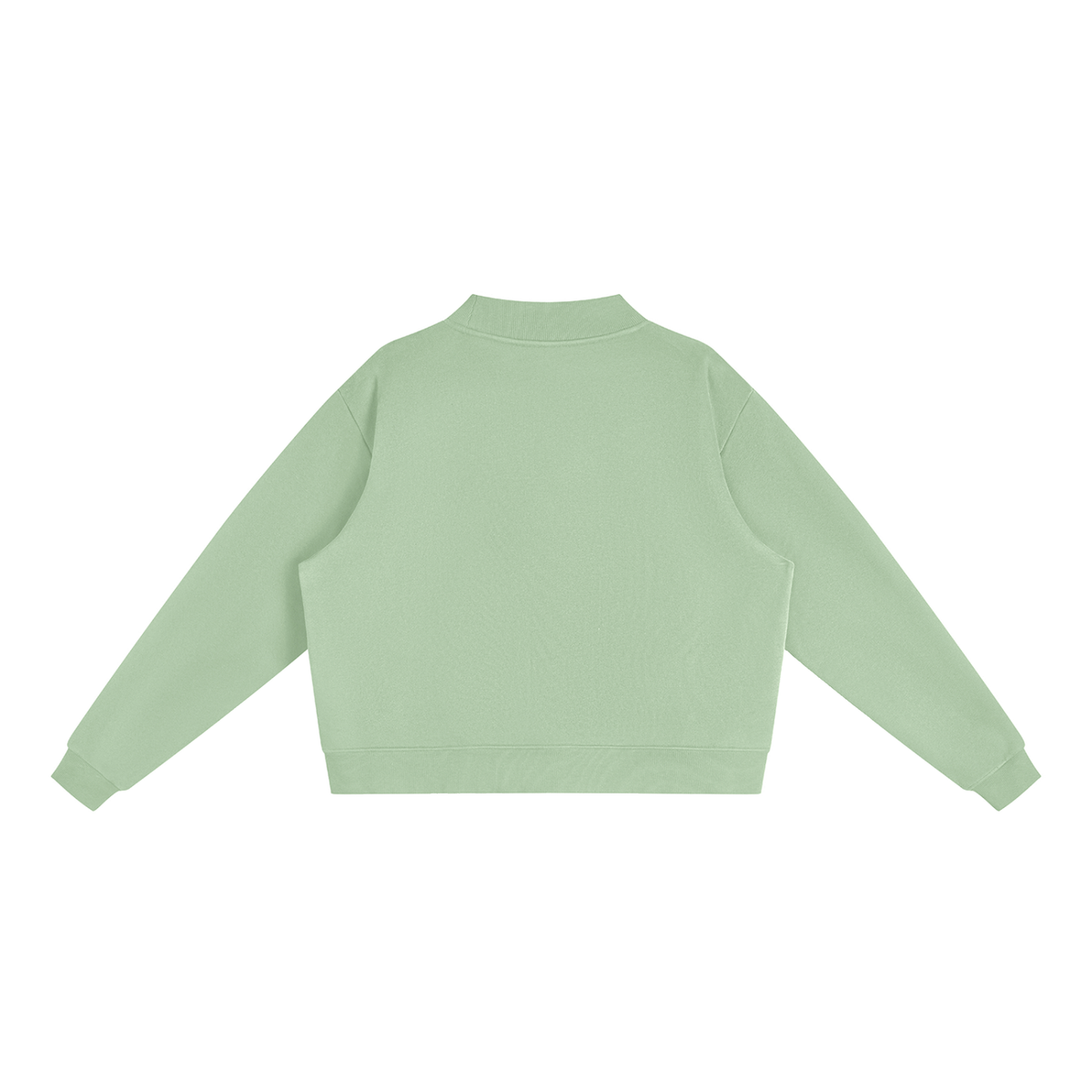 Women's Essential Fleece Mock-Neck Crew Sweatshirt