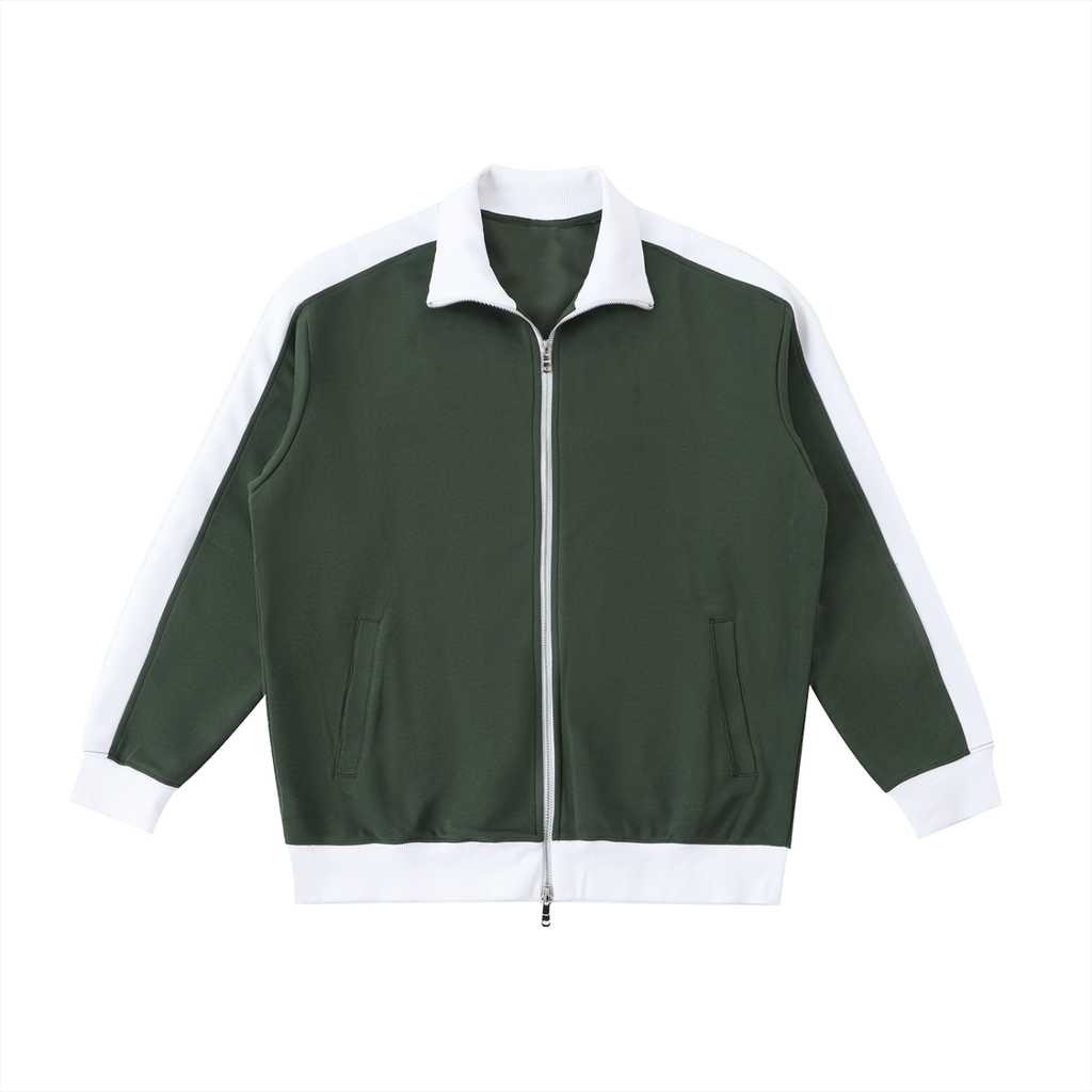 Contrast Trim Stand Collar Jacket II