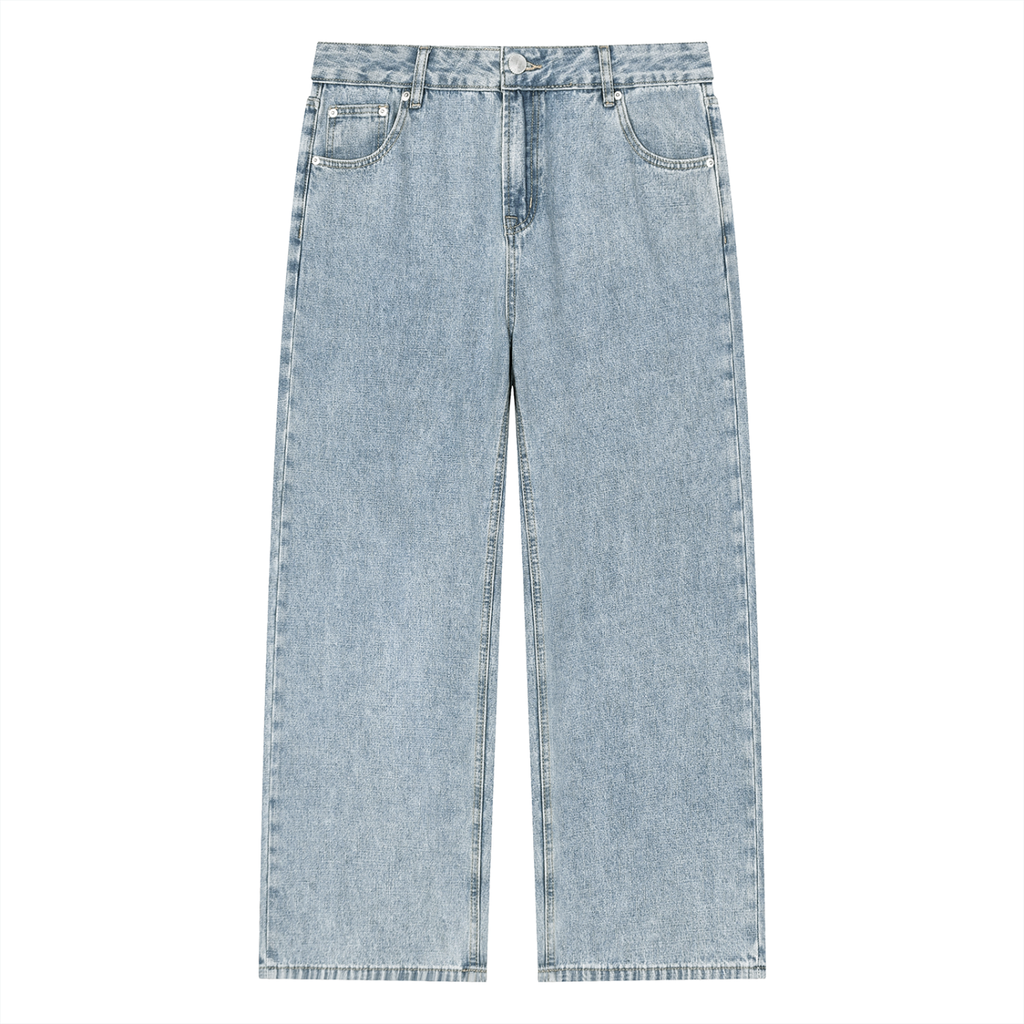 365 GSM Vintage Wash Straight Leg Jeans (U)