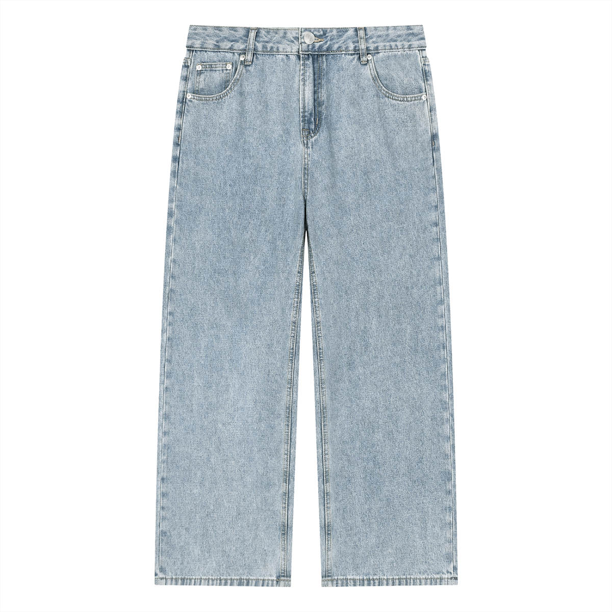 365 GSM Vintage Wash Straight Leg Jeans (U)