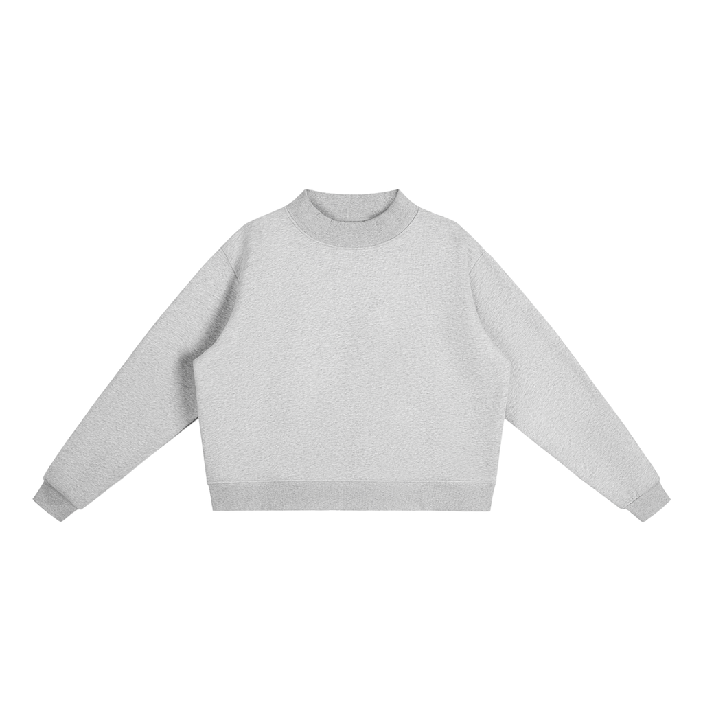 350 GSM Essential Fleece Mock-Neck Crew Sweatshirt (W)