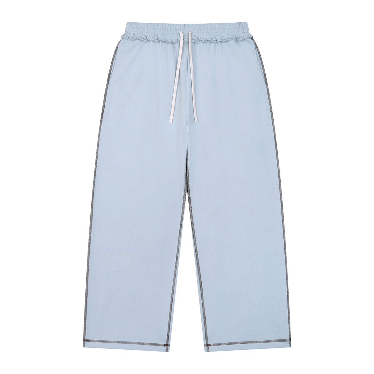 Raw Edge Topstitch Sweatpants