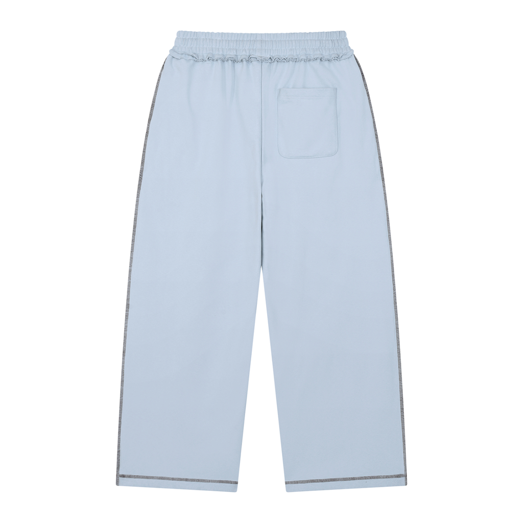 Raw Edge Topstitch Sweatpants