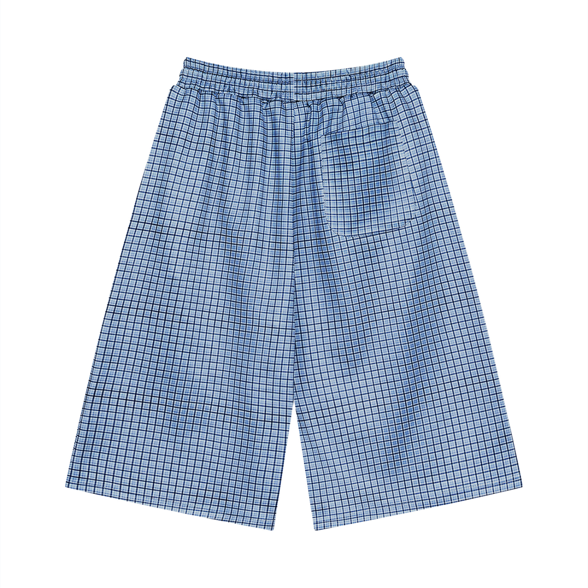 Plaid Drawstring Shorts
