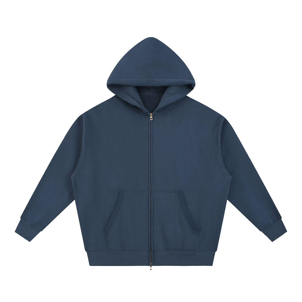 345 GSM Oversized Zipper Hoodie