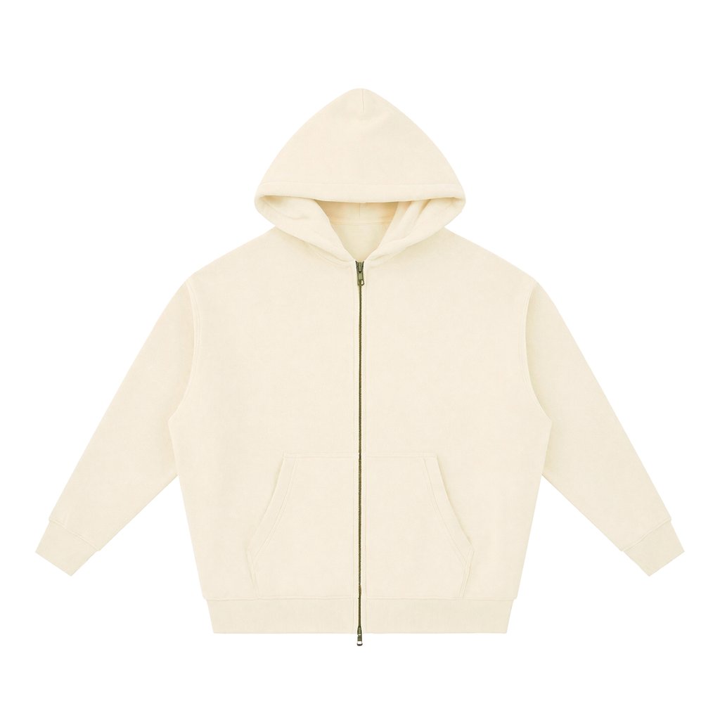 345 GSM Oversized Zipper Hoodie