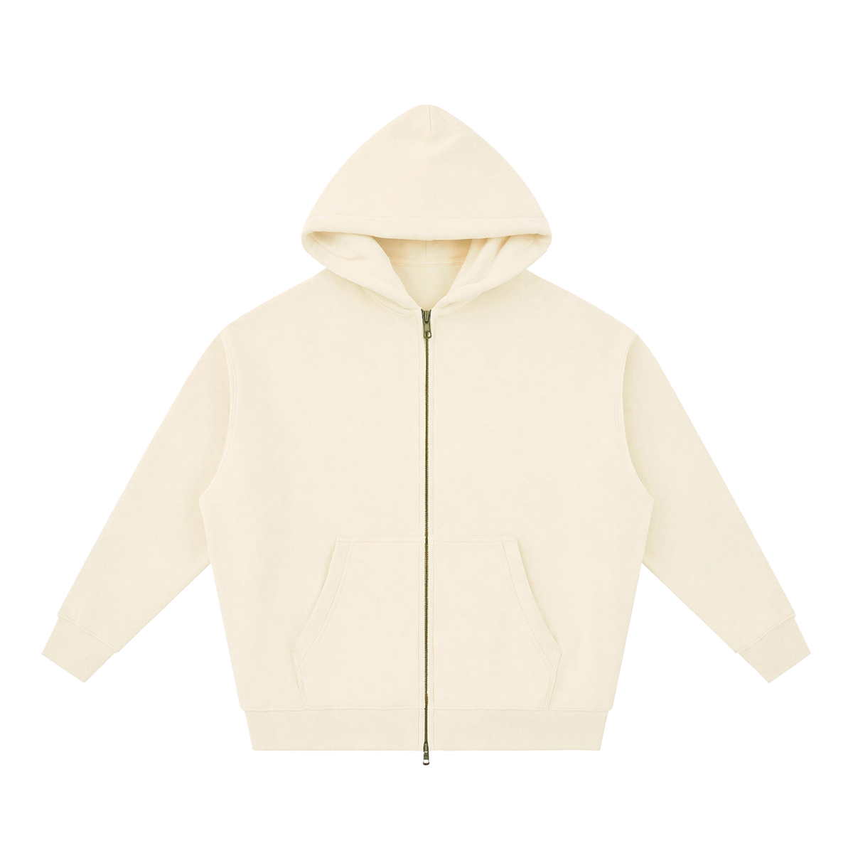 345 GSM Oversized Zipper Hoodie