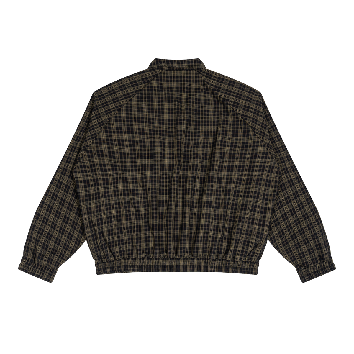 130 GSM Plaid Full-Zip Track Jacket (U)