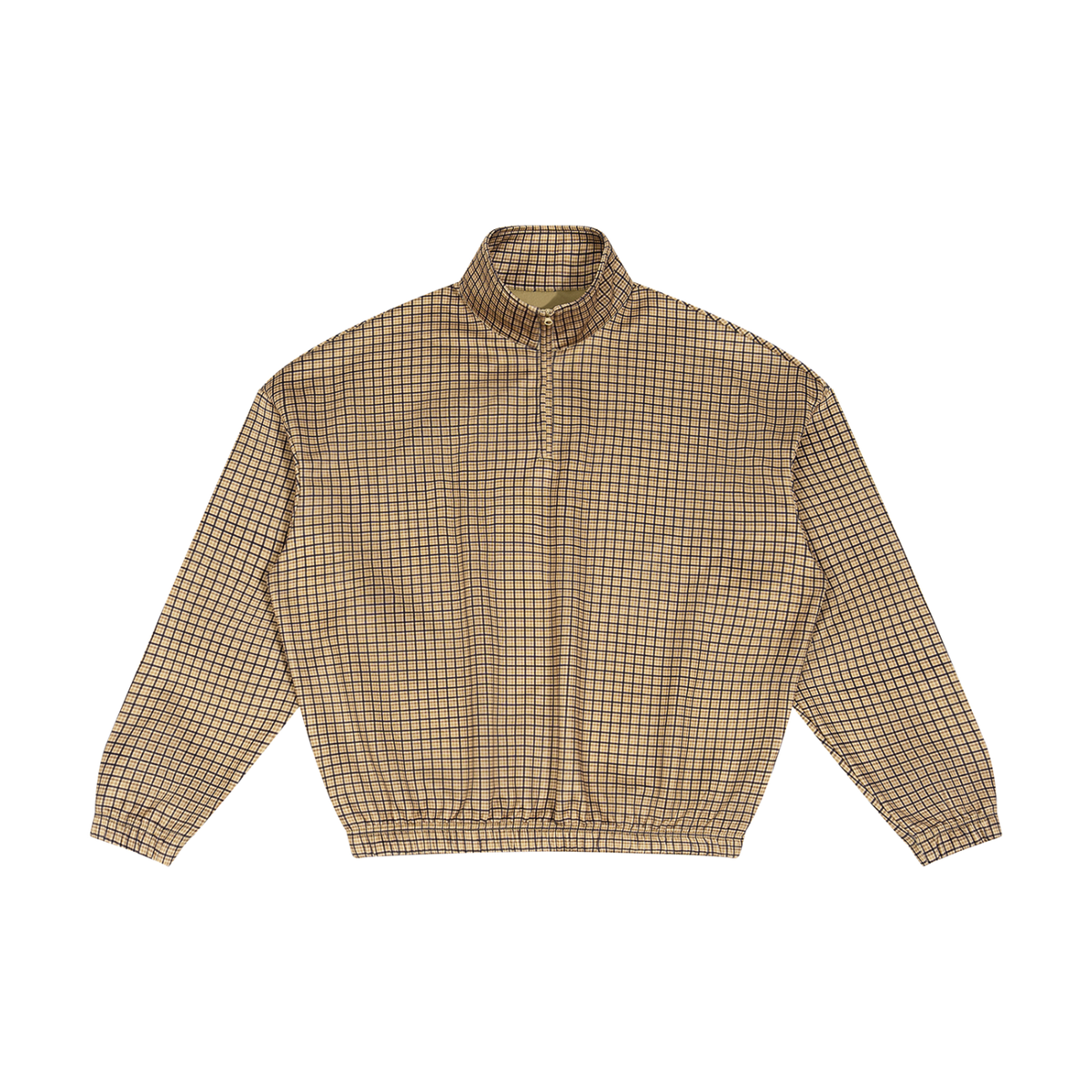 360 GSM Plaid Quarter-Zip Sweatshirt (U)