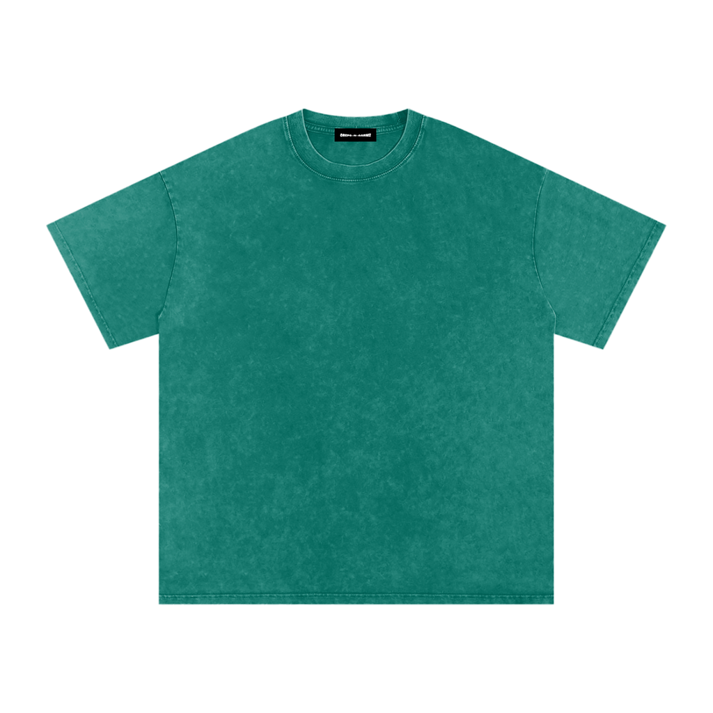Snow Wash Oversized Cotton T-Shirt