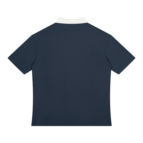 Color Block Quarter-Zip Polo Shirt