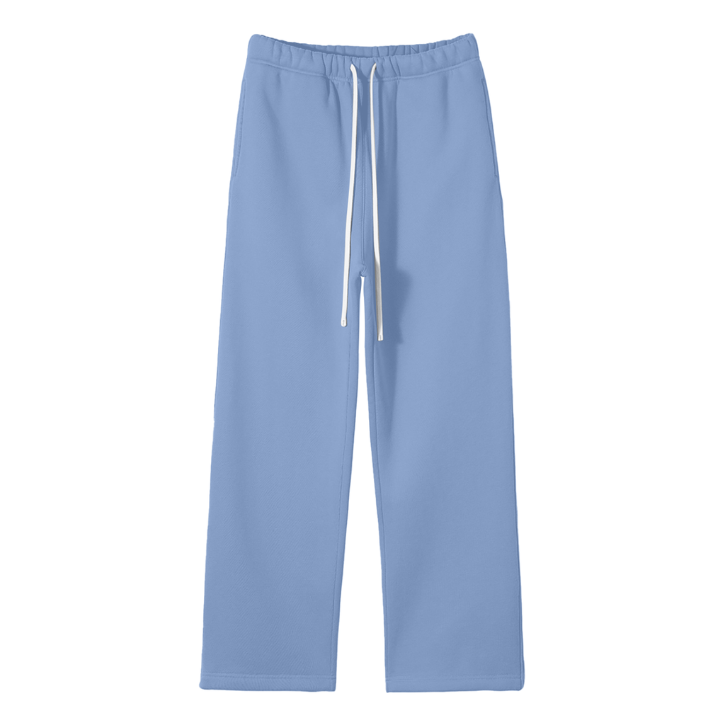 360 GSM Solid Color Fleece Straight Leg Pants (U)