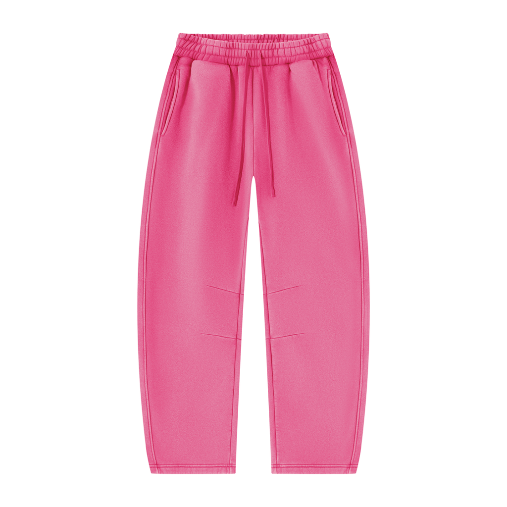 390 GSM Vintage Wash Barrel Leg Fleece Sweatpants (U)