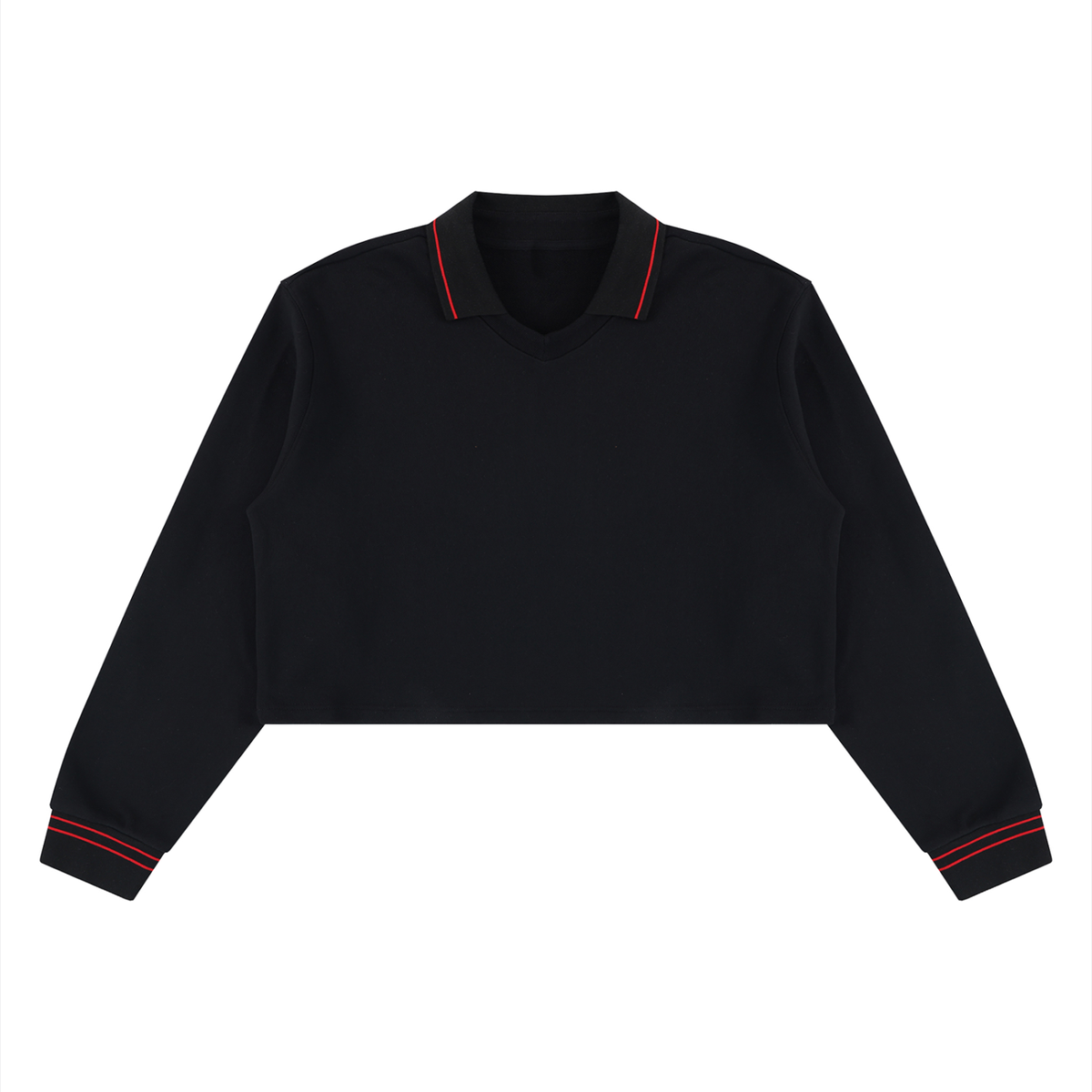 410 GSM Crop Collared Sweatshirt (W)