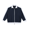 Contrast Trim Stand Collar Jacket II