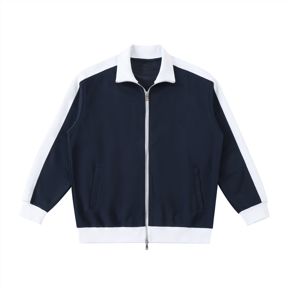 Contrast Trim Stand Collar Jacket II
