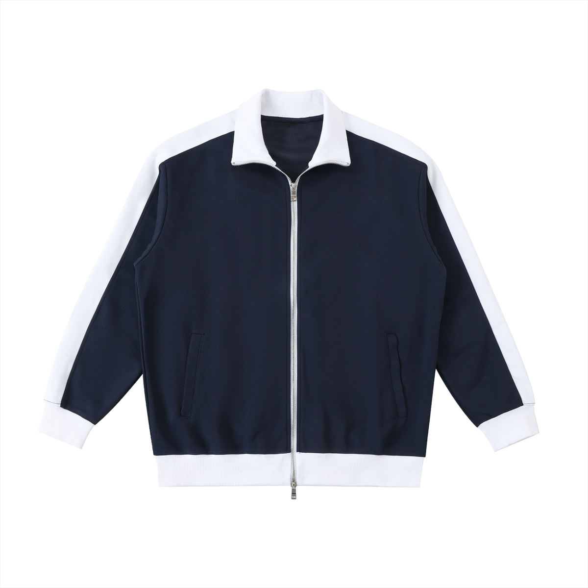 Contrast Trim Stand Collar Jacket II