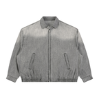320 GSM Vintage Wash Full-Zip Denim Jacket (u)