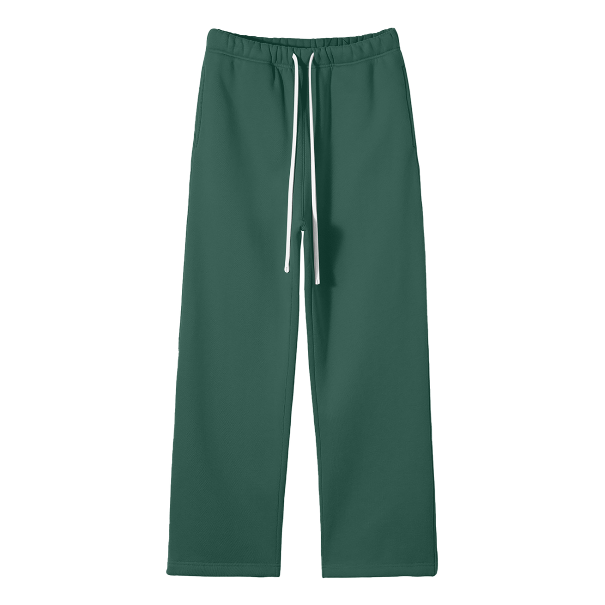 360 GSM Solid Color Fleece Straight Leg Pants (U)