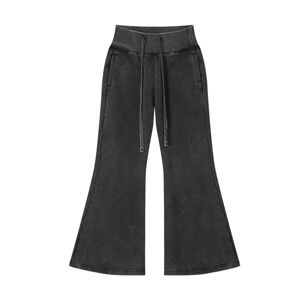 Women's Vintage Wash Flared Fleece Pants