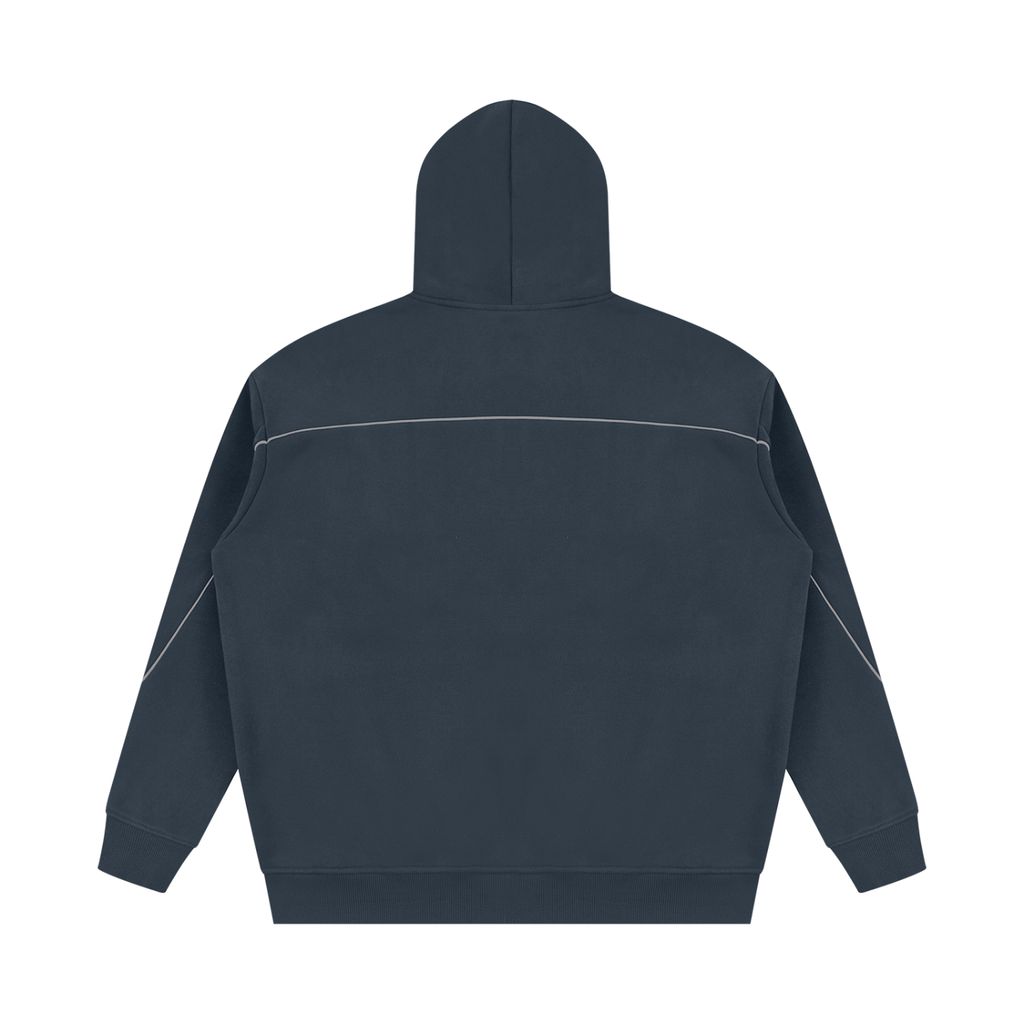 345 GSM Oversized Piping Fleece Hoodie (U)