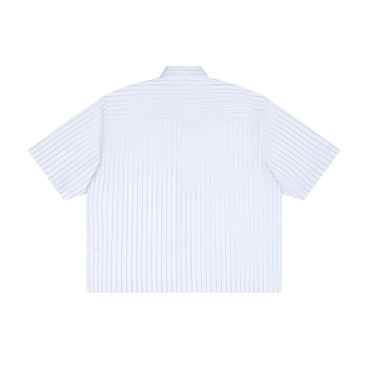 Striped Boxy Button-Up Shirt
